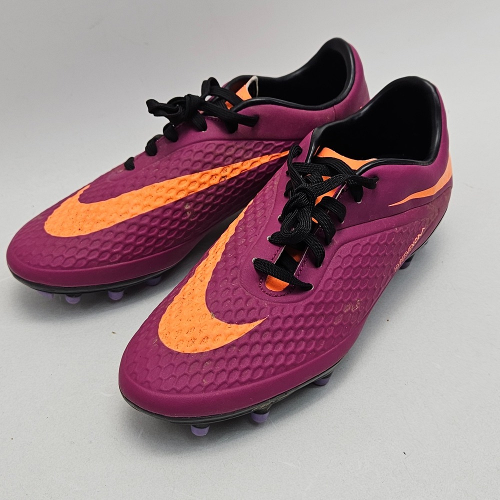 Nike Hypervenom Phatal FG Purple Orange Skull Soccer Cleats 599077-585 Mens 8